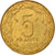 Coin, West African States, 5 Francs, 1983, EF(40-45), Aluminum-Bronze