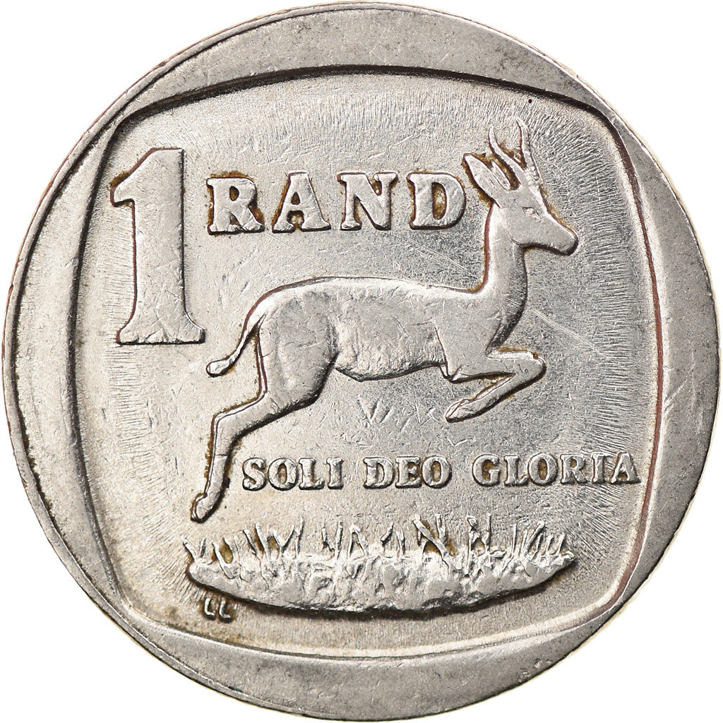 Moneta, Południowa Afryka, Rand, 1995, EF(40-45), Nikiel platerowany miedzią