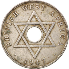 Monnaie, BRITISH WEST AFRICA, George VI, Penny, 1947, TTB, Copper-nickel, KM:19