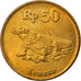 Coin, Indonesia, 50 Rupiah, 1993, EF(40-45), Aluminum-Bronze, KM:52