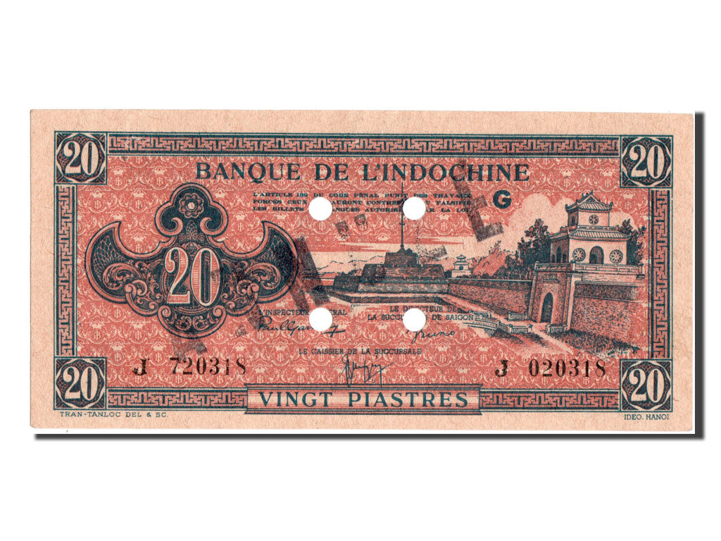 Indochina, 20 Piastres, UNC(63), J020318