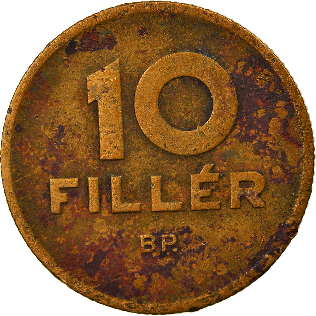 Coin, Hungary, 10 Filler, 1946, Budapest, VF(30-35), Aluminum-Bronze, KM:530