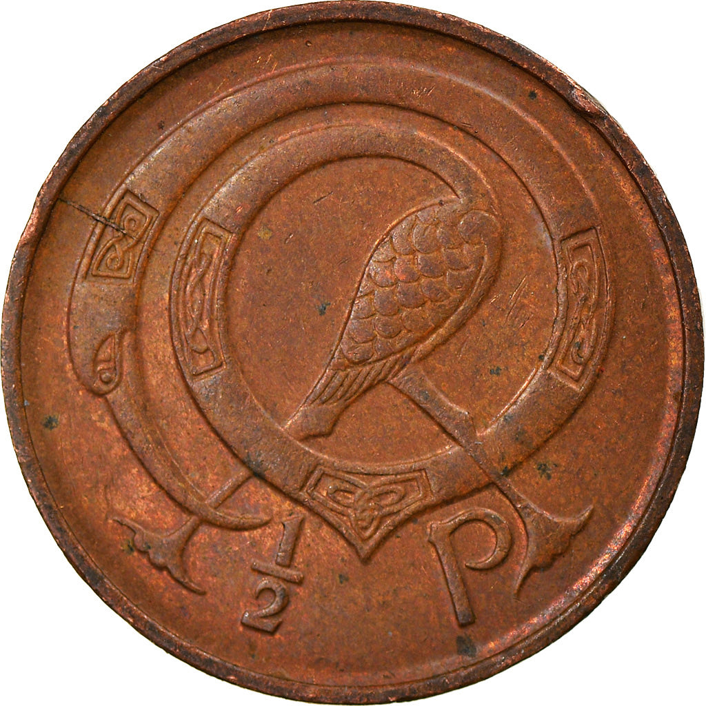 Coin, IRELAND REPUBLIC, 1/2 Penny, 1978, EF(40-45), Bronze, KM:19