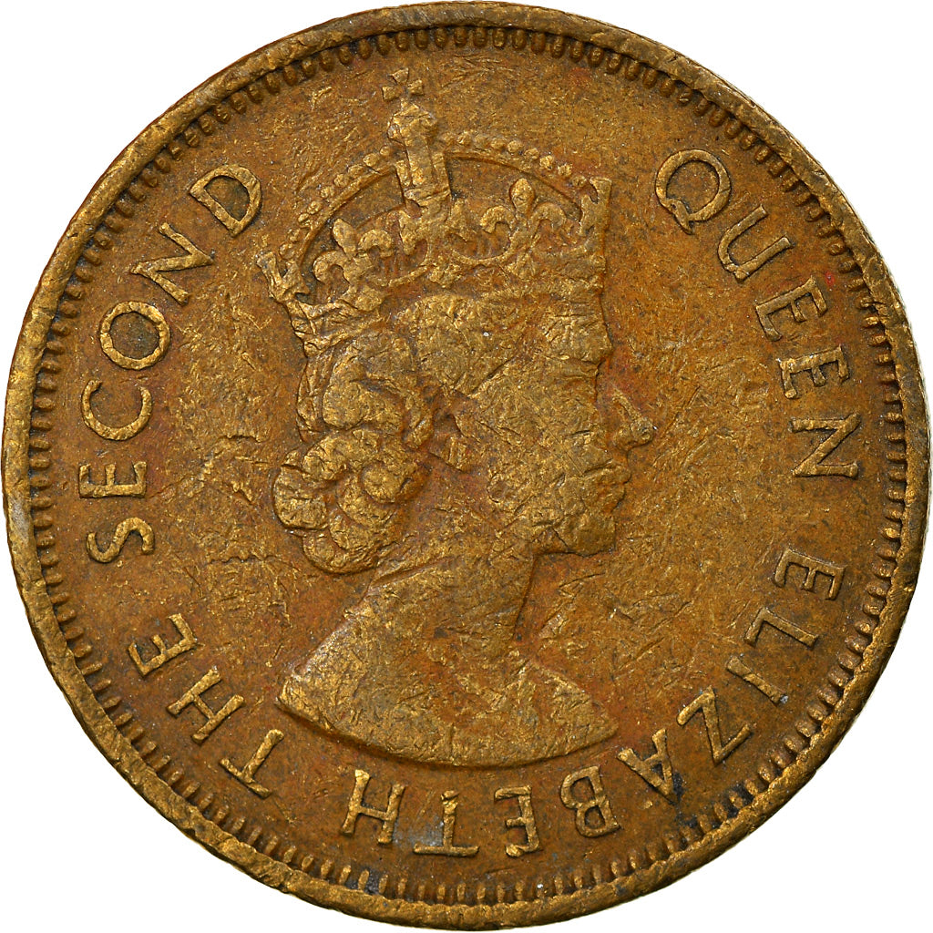 Munten, Hong Kong, Elizabeth II, 10 Cents, 1972, ZF, Nickel-brass, KM:28.3