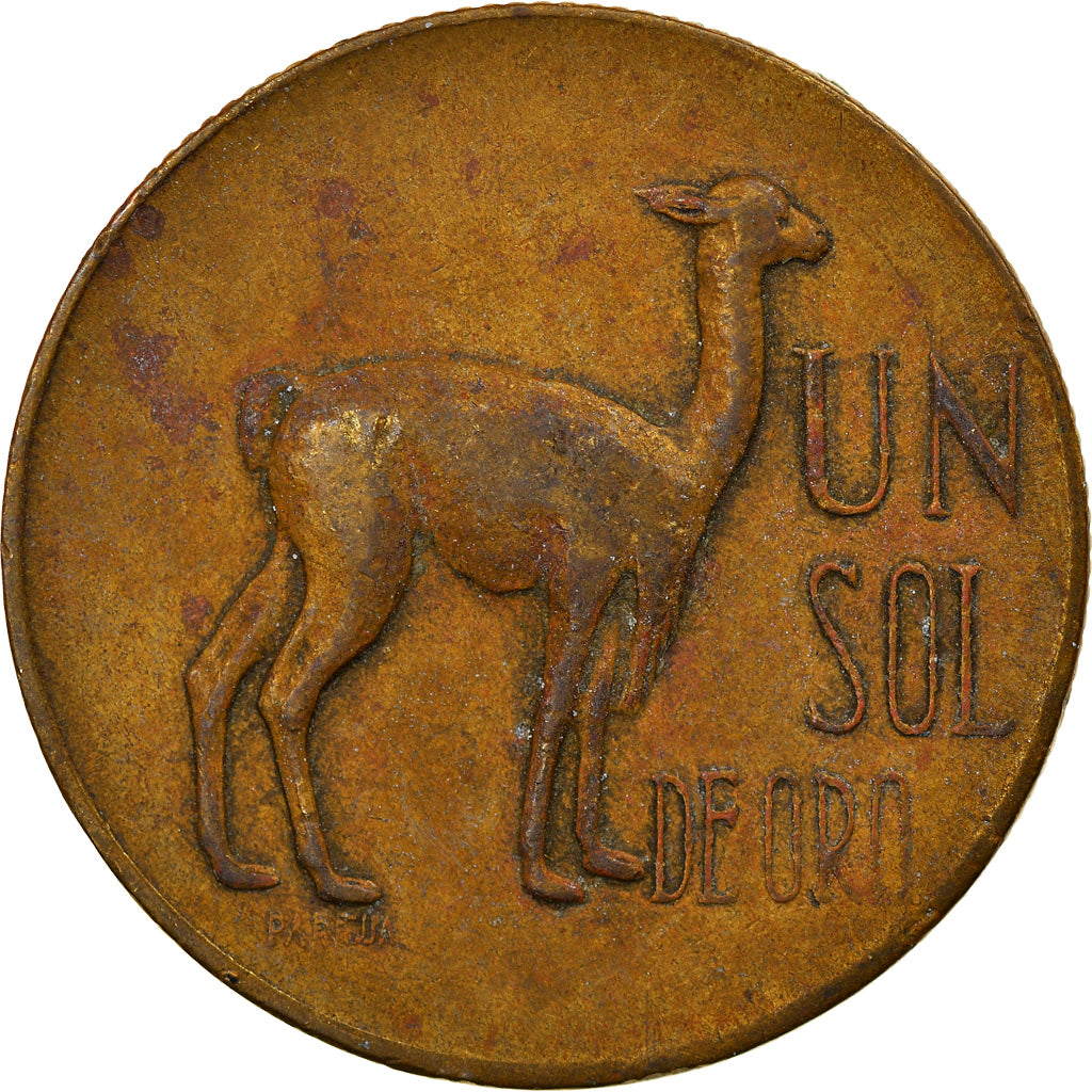 Moneta, Perù, Sol, 1966, MB+, Ottone, KM:248