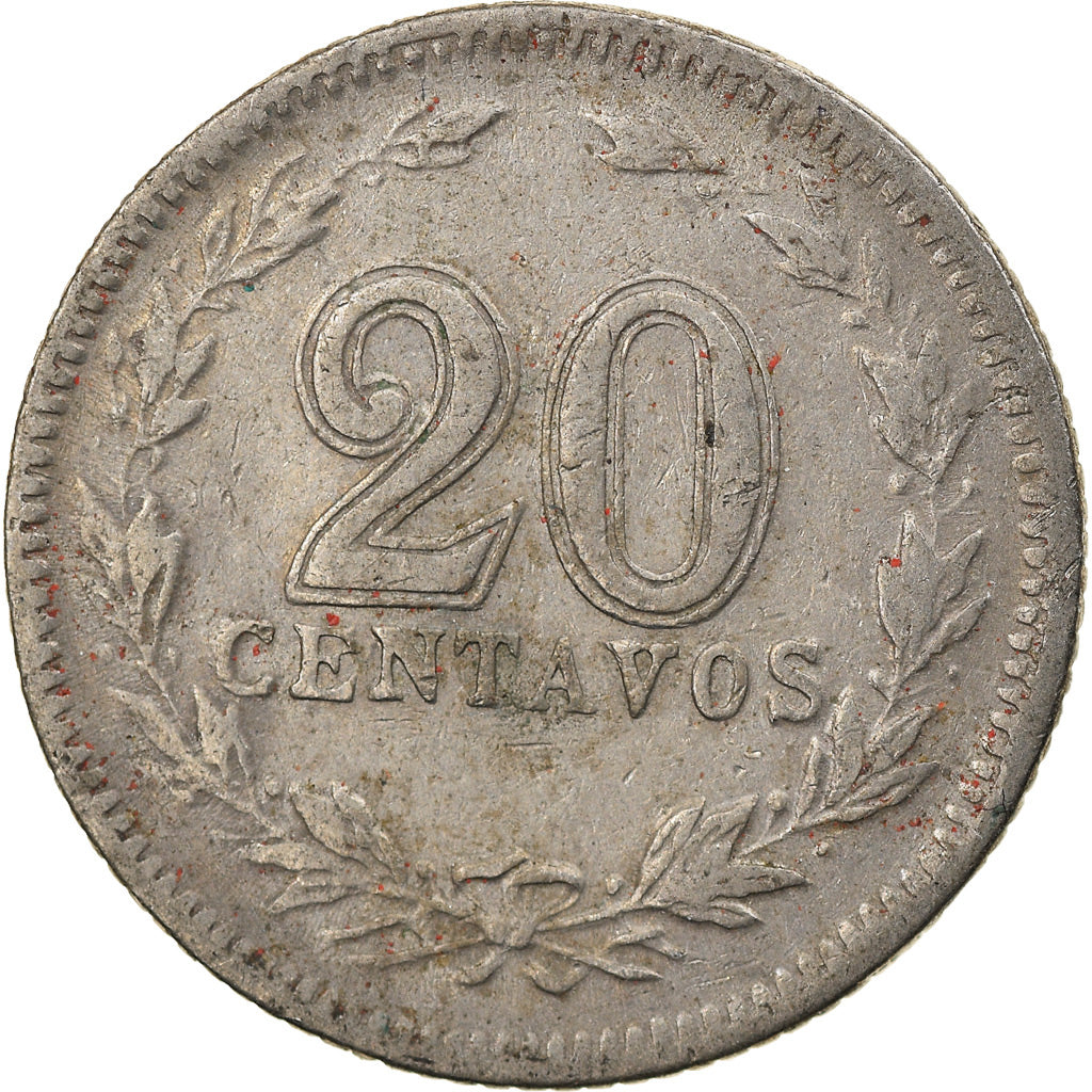 Coin, Argentina, 20 Centavos, 1938, EF(40-45), Copper-nickel, KM:36