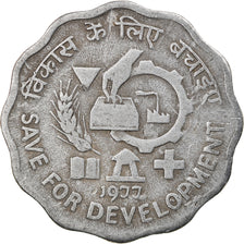 Münze, INDIA-REPUBLIC, 10 Paise, 1977, S+, Aluminium, KM:31