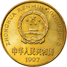 Coin, CHINA, PEOPLE'S REPUBLIC, 5 Fen, 1997, EF(40-45), Aluminum, KM:3