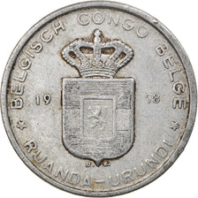Moneta, Congo belga, RUANDA-URUNDI, 5 Francs, 1958, MB+, Alluminio, KM:3