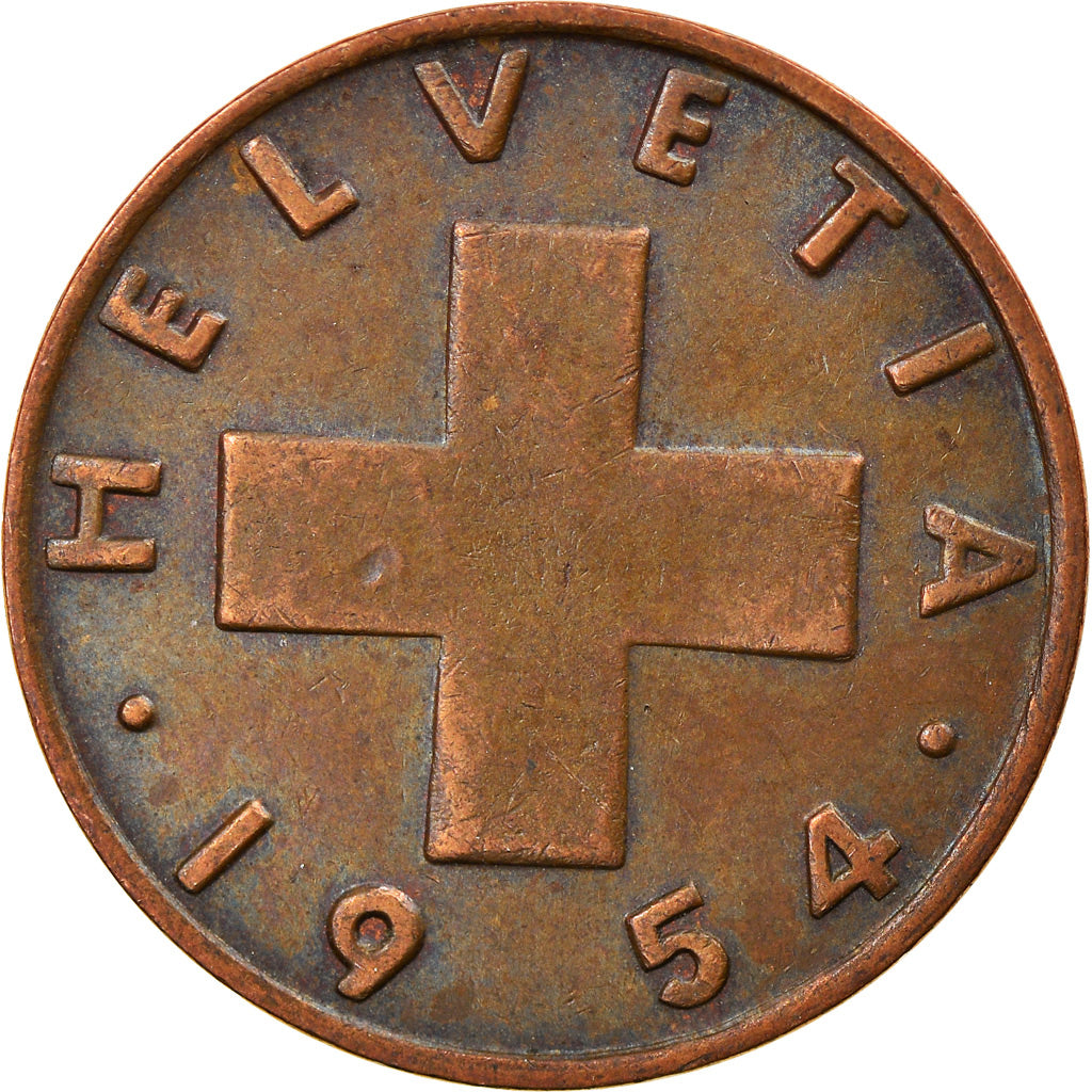Monnaie, Suisse, 2 Rappen, 1954, Bern, TTB, Bronze, KM:47