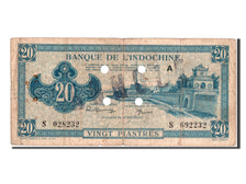 Indochina, 20 Piastres, VF(20-25), S692232