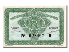 Billet, Indochine Française, 5 Cents, 1942, SPL+