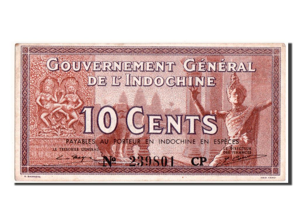 Indochine, 10 Cents type 1939
