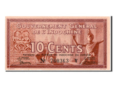 Banconote, Indocina francese, 10 Cents, 1939, SPL
