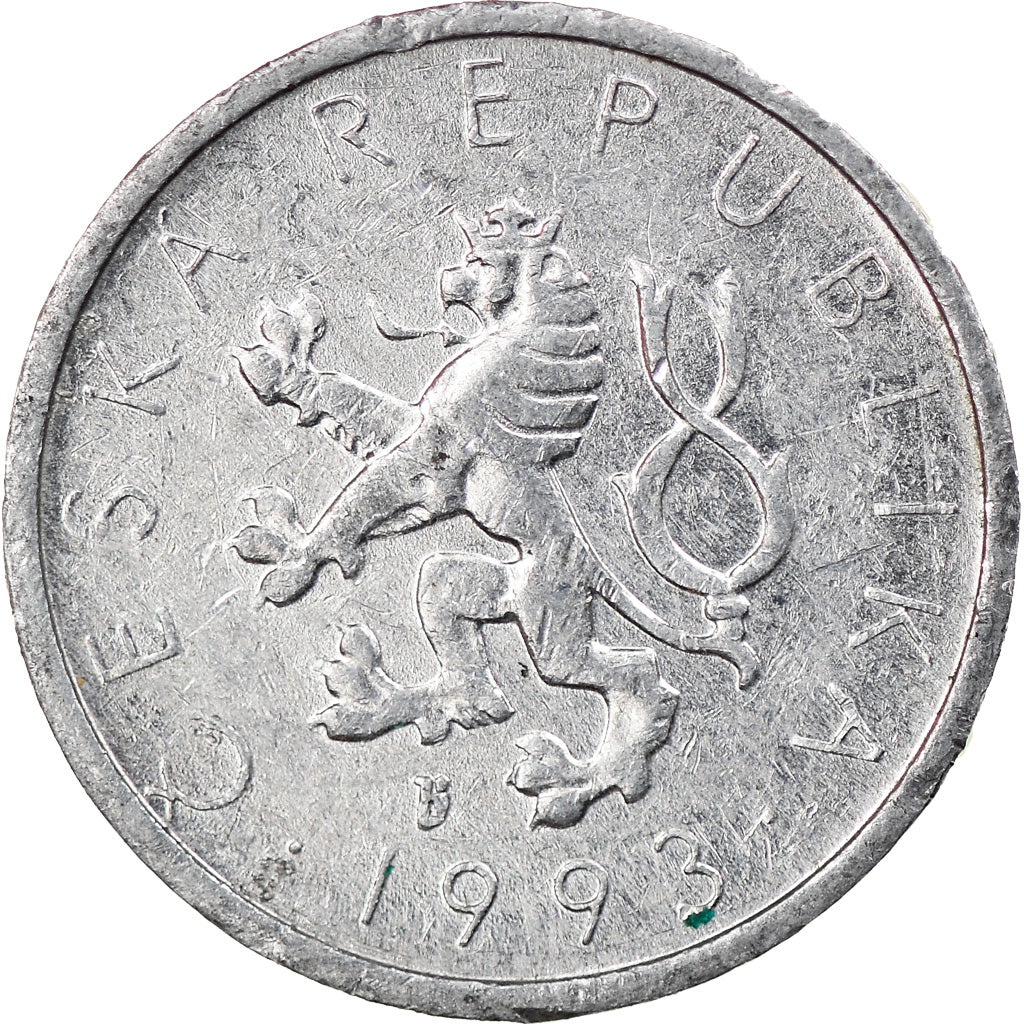 Moeda, República Checa, 10 Haleru, 1993, EF(40-45), Alumínio, KM:6