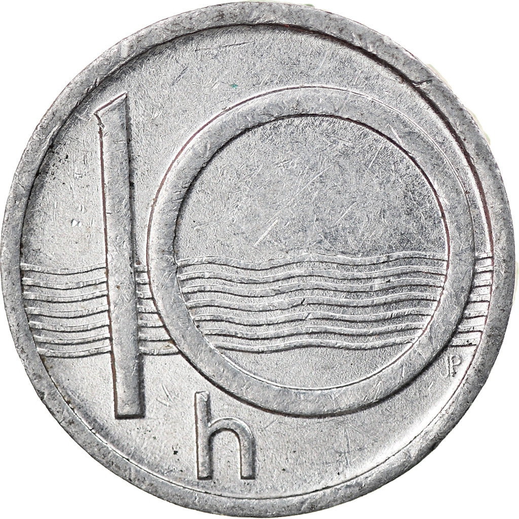 Moeda, República Checa, 10 Haleru, 1993, EF(40-45), Alumínio, KM:6