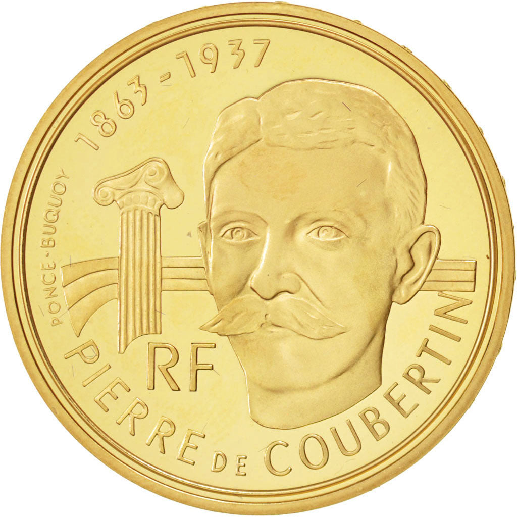 FRANCE, 500 Francs, 1991, Paris, KM #1000, MS(65-70), Gold, 17.00