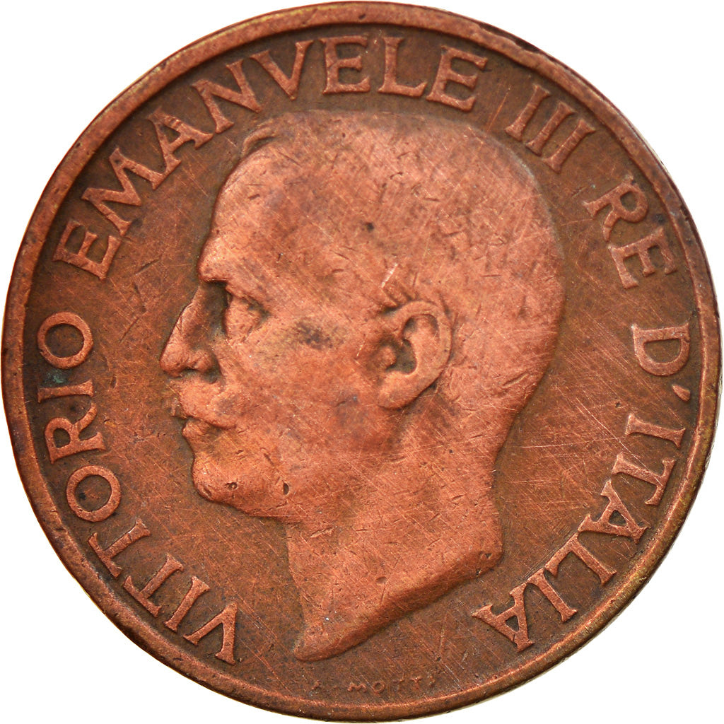 Moneta, Italia, Vittorio Emanuele III, 10 Centesimi, 1933, Rome, BB, Bronzo