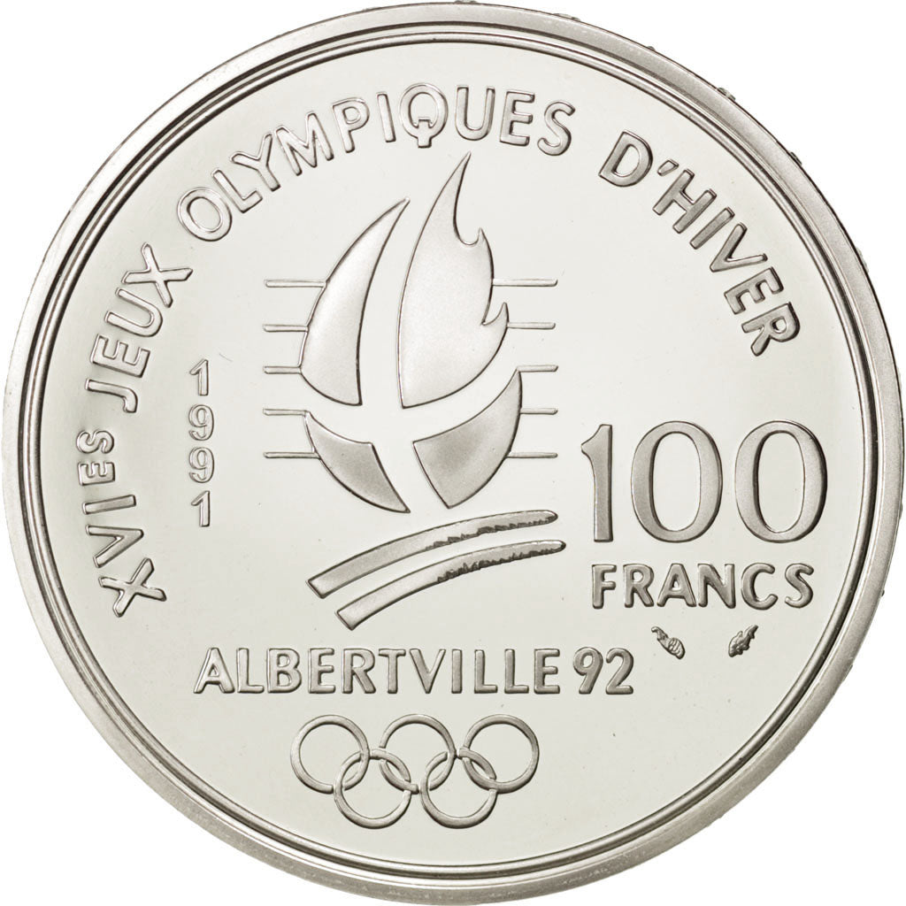 Coin, France, 100 Francs, 1991, MS(65-70), Silver, KM:995