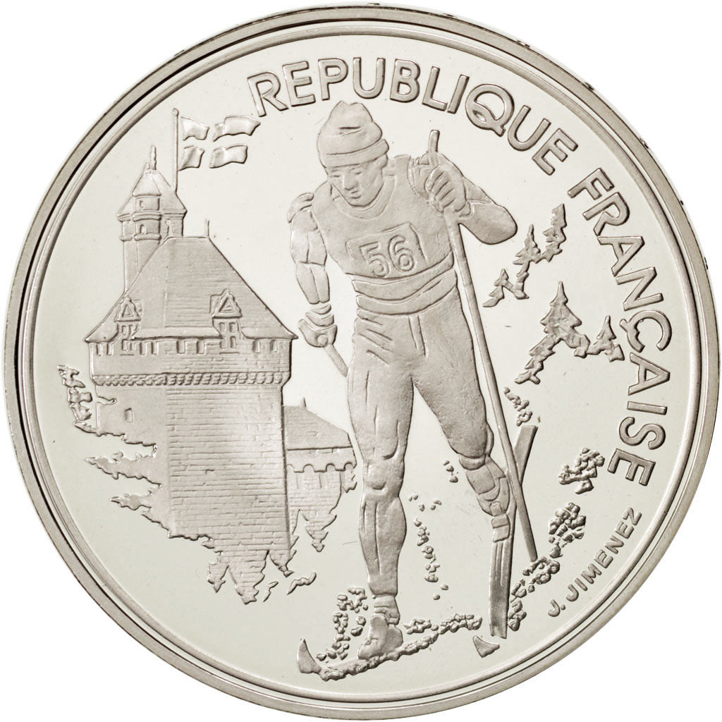 FRANCE, 100 Francs, 1991, KM #994, MS(65-70), Silver, 22.20