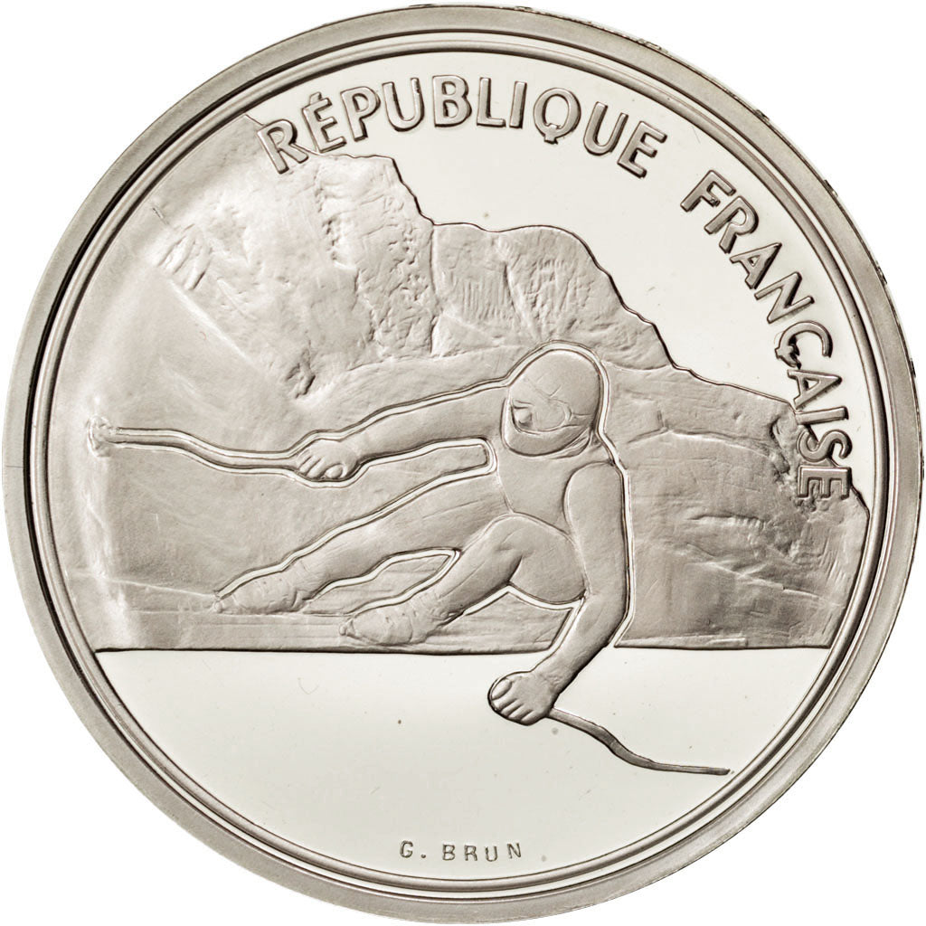 FRANCE, 100 Francs, 1989, KM #971, MS(65-70), Silver, 22.20