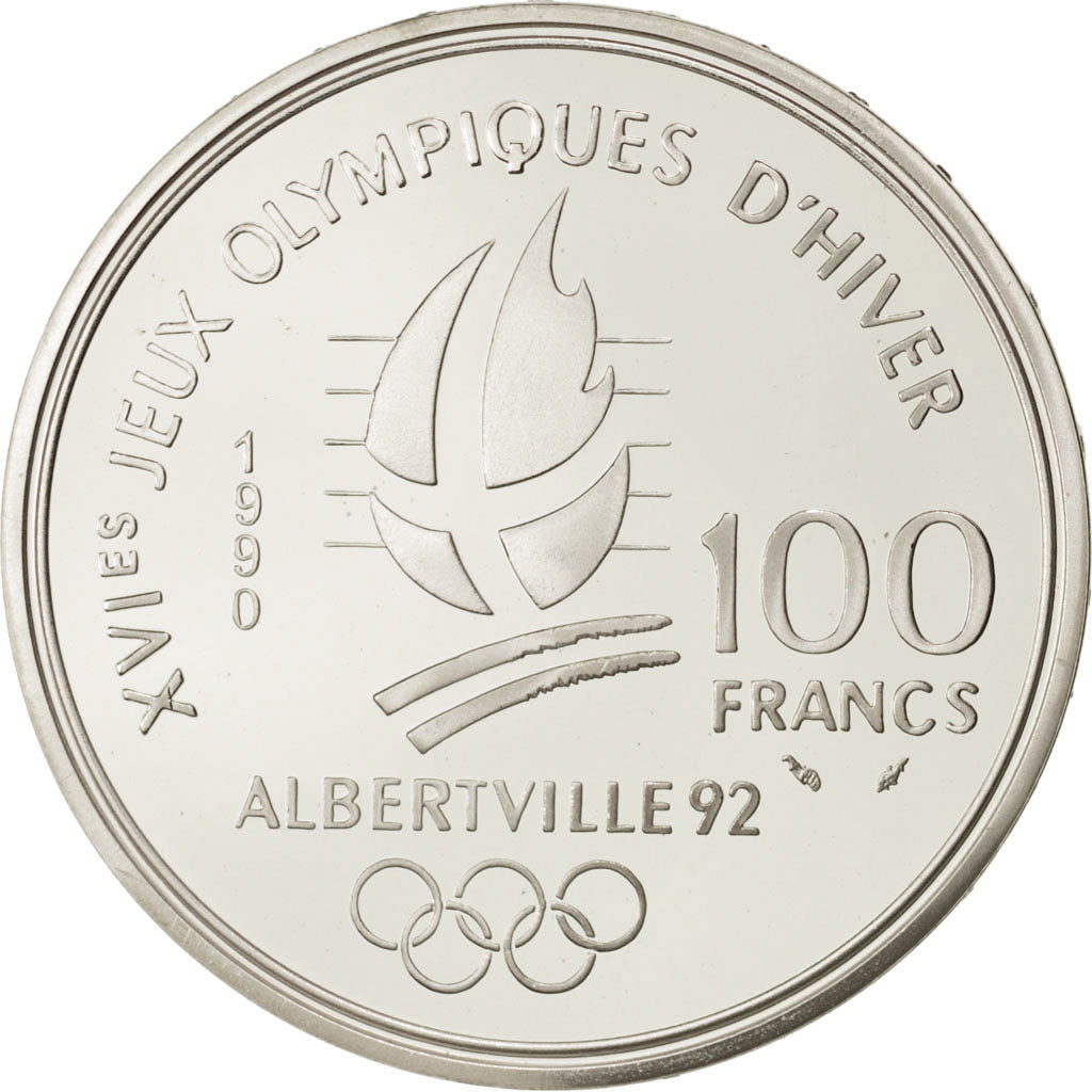 Coin, France, 100 Francs, 1990, MS(65-70), Silver, KM:984