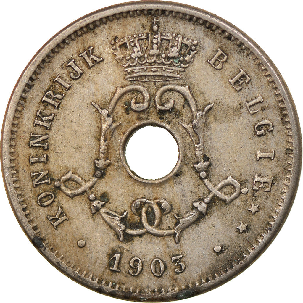 Coin, Belgium, 5 Centimes, 1903, EF(40-45), Copper-nickel, KM:47