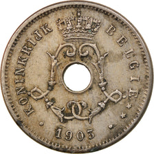 Moneda, Bélgica, 5 Centimes, 1903, MBC, Cobre - níquel, KM:47