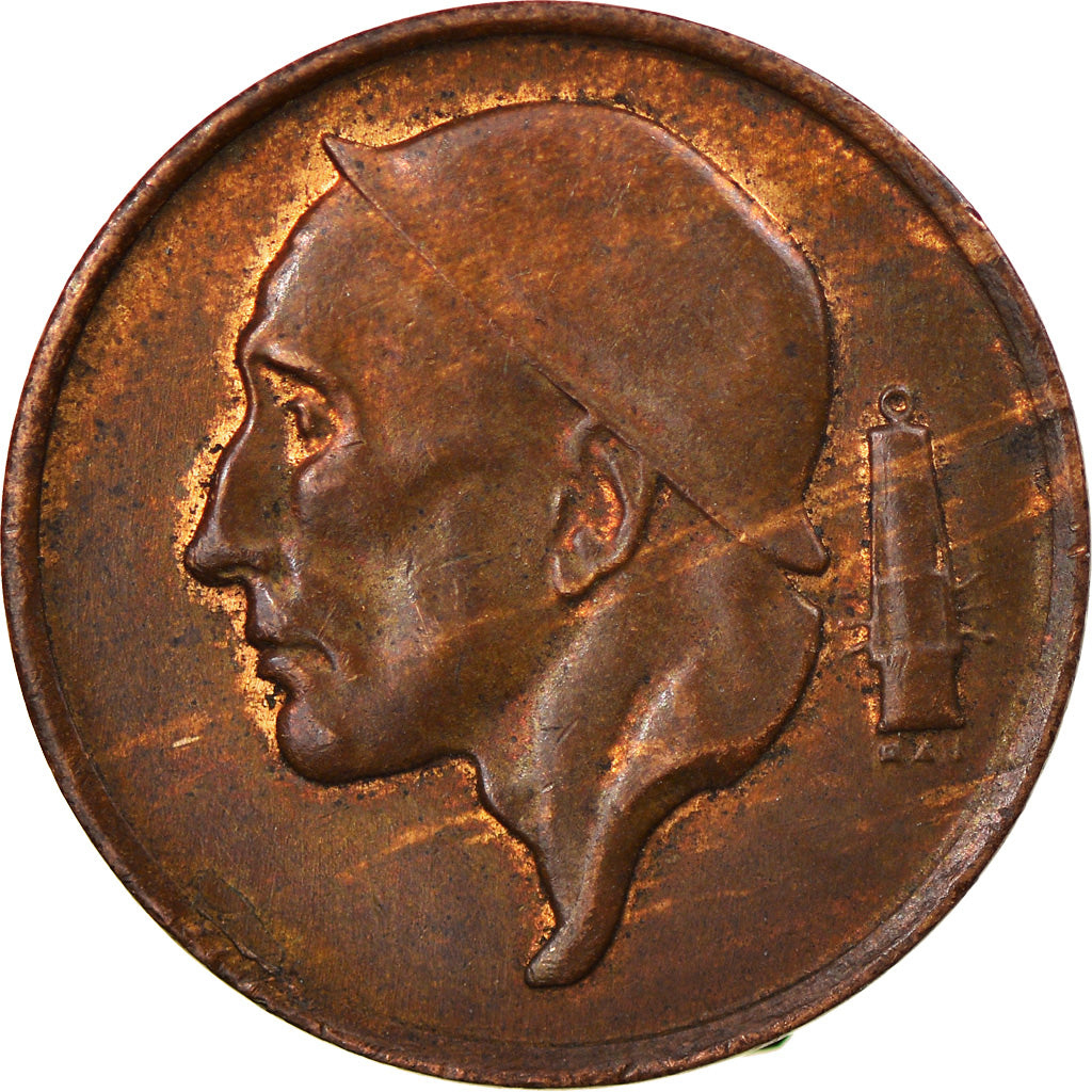 Coin, Belgium, Baudouin I, 50 Centimes, 1967, EF(40-45), Bronze, KM:149.1