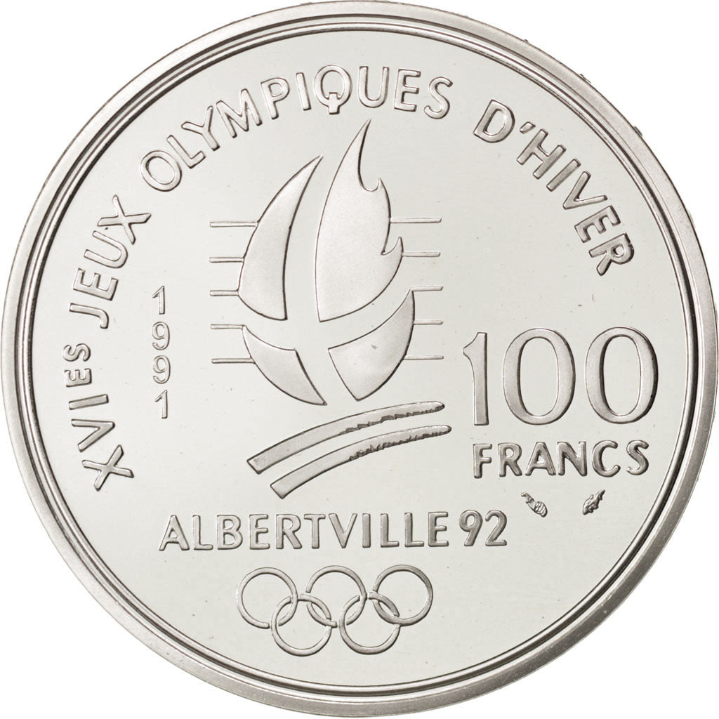 Coin, France, 100 Francs, 1991, MS(65-70), Silver, KM:994