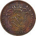 Moneta, Belgia, Leopold II, Centime, 1875, EF(40-45), Miedź, KM:33.1