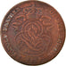 Moneda, Bélgica, Leopold I, 2 Centimes, 1856, BC+, Cobre, KM:4.2