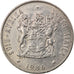 Coin, South Africa, 20 Cents, 1986, EF(40-45), Nickel, KM:86