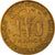Moneta, Francuska Afryka Zachodnia, 10 Francs, 1957, EF(40-45), Aluminium-Brąz