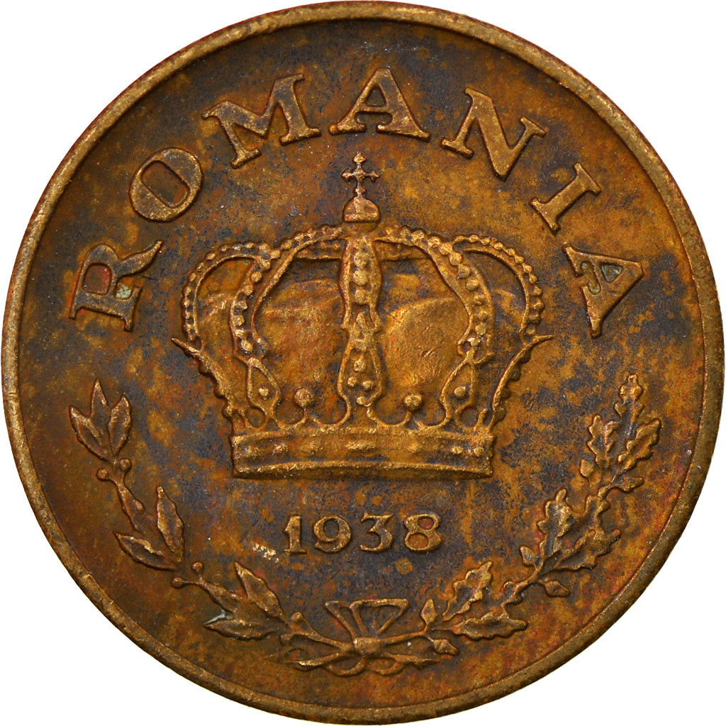 Monnaie, Roumanie, Carol II, Leu, 1938, TTB, Nickel-brass, KM:56