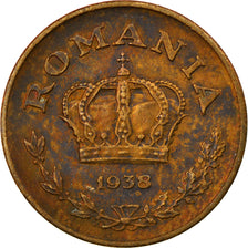 Monnaie, Roumanie, Carol II, Leu, 1938, TTB, Nickel-brass, KM:56