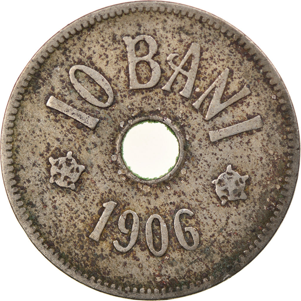 Coin, Romania, Carol I, 10 Bani, 1906, EF(40-45), Copper-nickel, KM:32
