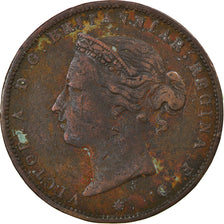 Coin, Jersey, Victoria, 1/24 Shilling, 1877, EF(40-45), Bronze, KM:7