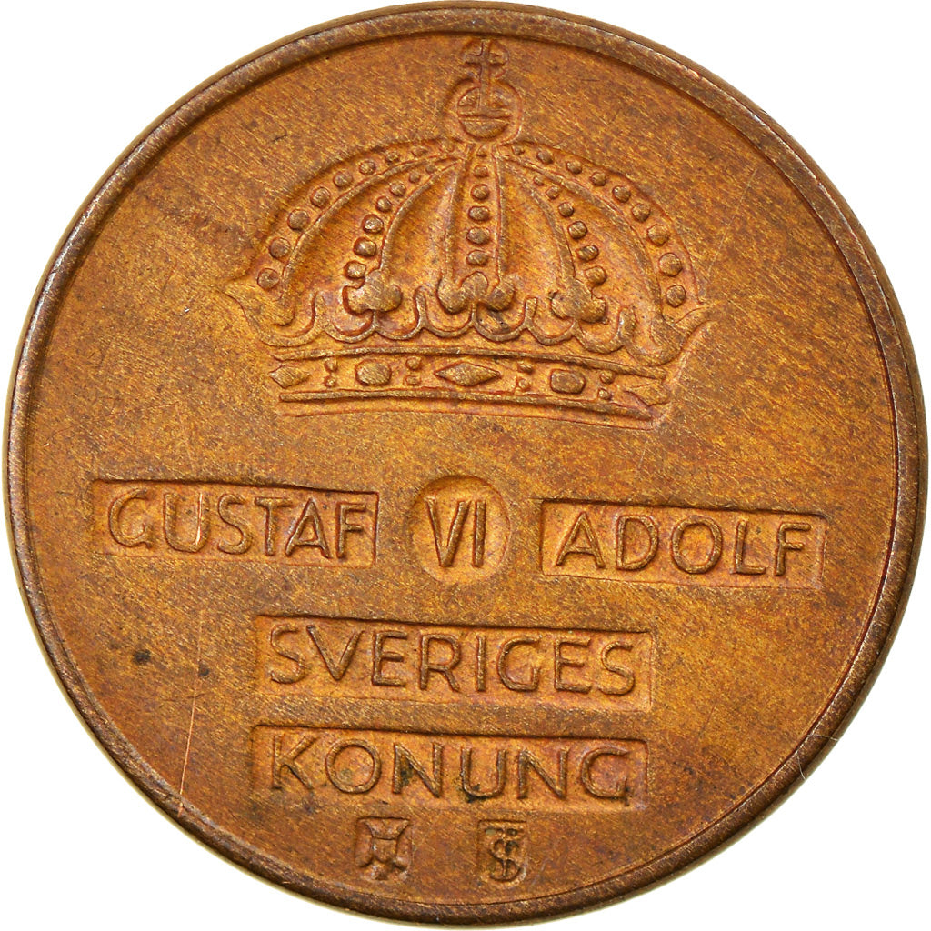 Münze, Schweden, Gustaf VI, Ore, 1961, SS, Bronze, KM:820