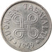 Coin, Finland, 5 Markkaa, 1959, EF(40-45), Nickel Plated Iron, KM:37a