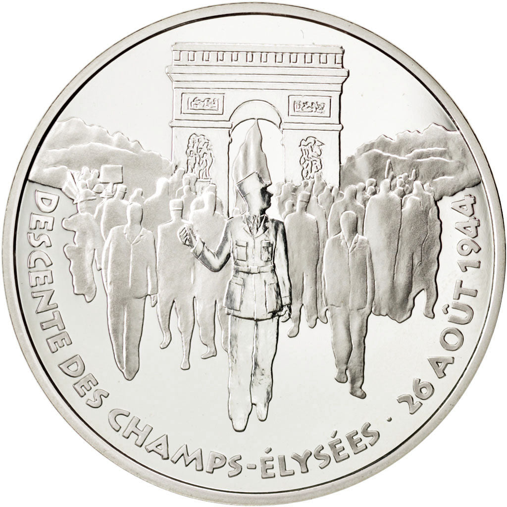 FRANCE, Libération de Paris, 100 Francs, 1994, KM #1045.2, MS(65-70), Silver, 2.