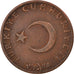 Coin, Turkey, 10 Kurus, 1959, EF(40-45), Bronze, KM:891.1