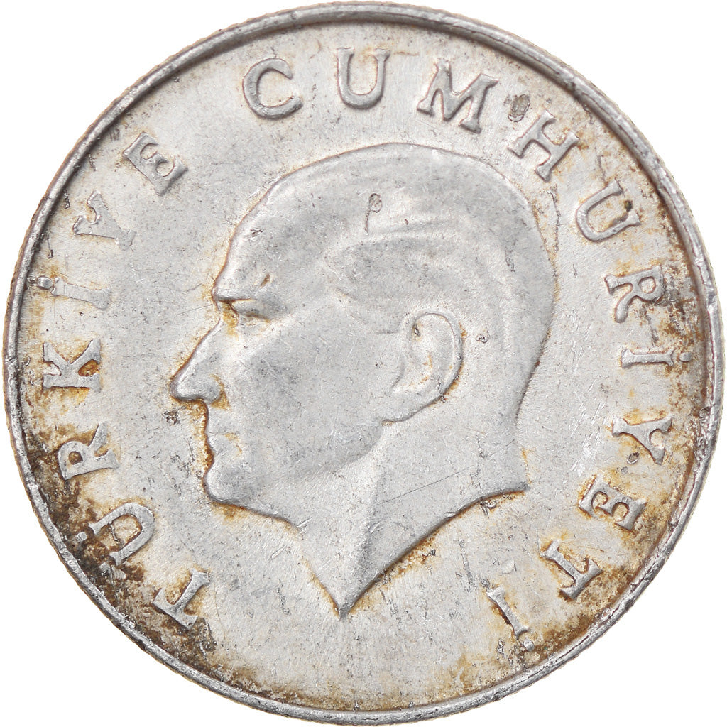 Munten, Turkije, 10 Lira, 1985, FR+, Aluminium, KM:964