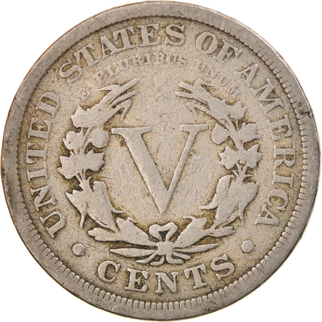 Monnaie, États-Unis, Liberty Nickel, 5 Cents, 1908, U.S. Mint, Philadelphie