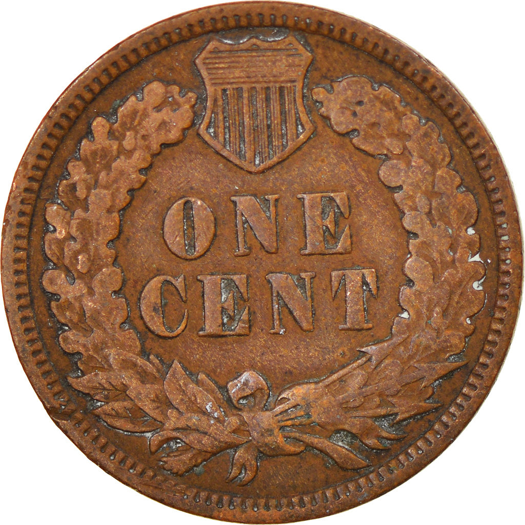 Coin, United States, Indian Head Cent, Cent, 1909, U.S. Mint, Philadelphia