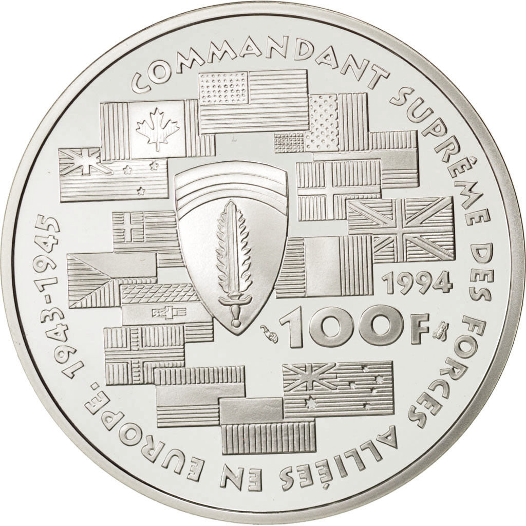 Vème République, 100 Francs Eisenhower, 1994, KM 1042