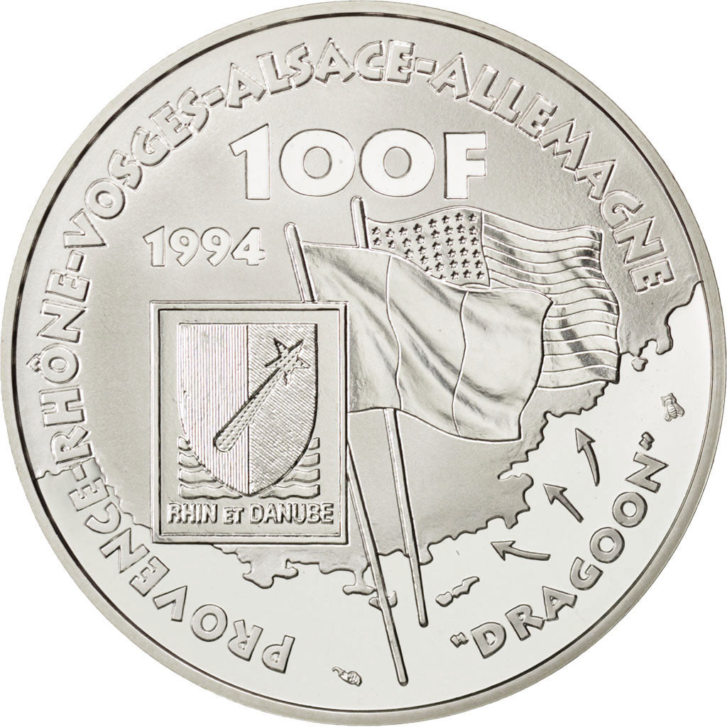 FRANCE, 100 Francs, 1994, KM #1044, MS(65-70), Silver, 22.20