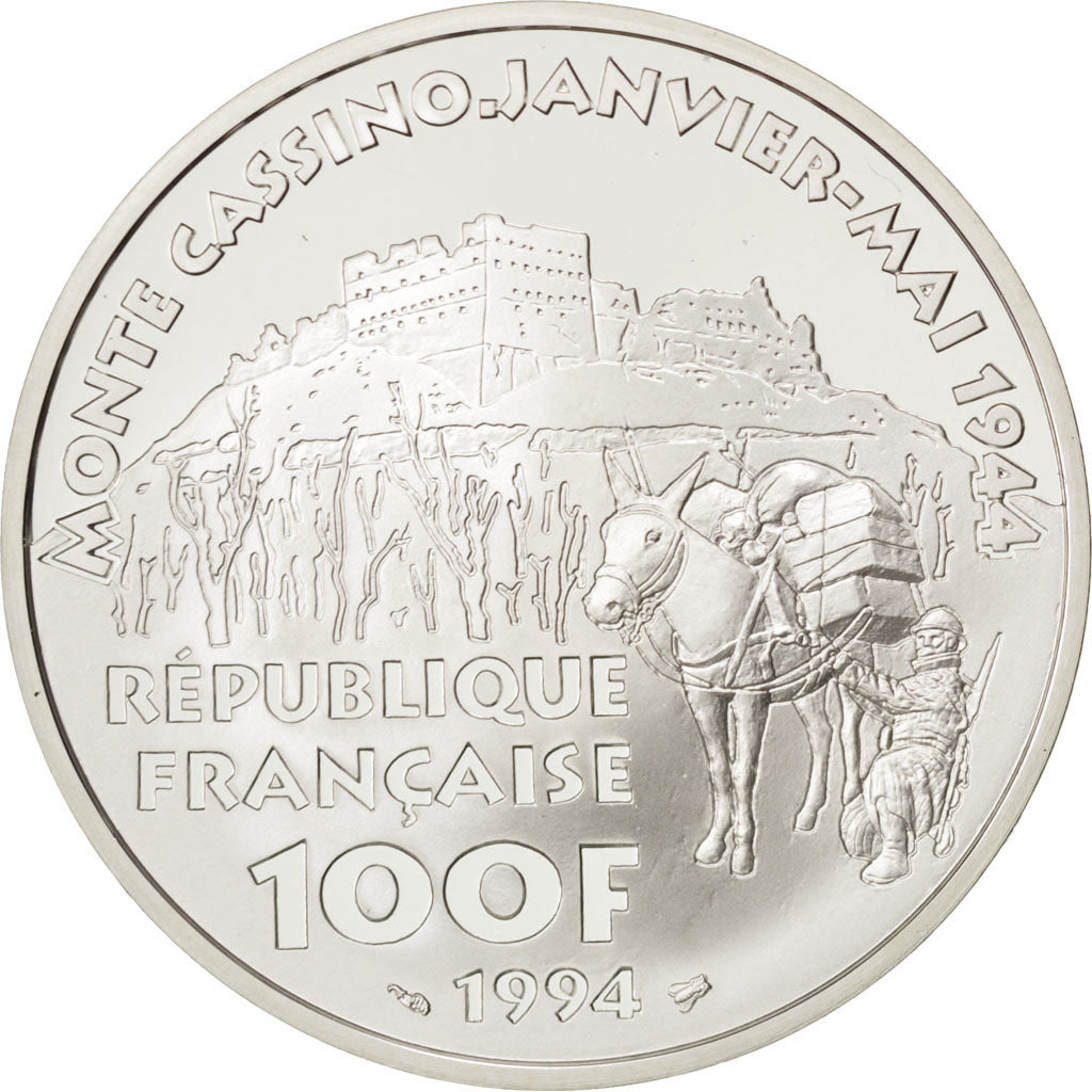 FRANCE, 100 Francs, 1994, KM #1041, MS(65-70), Silver, 22.20