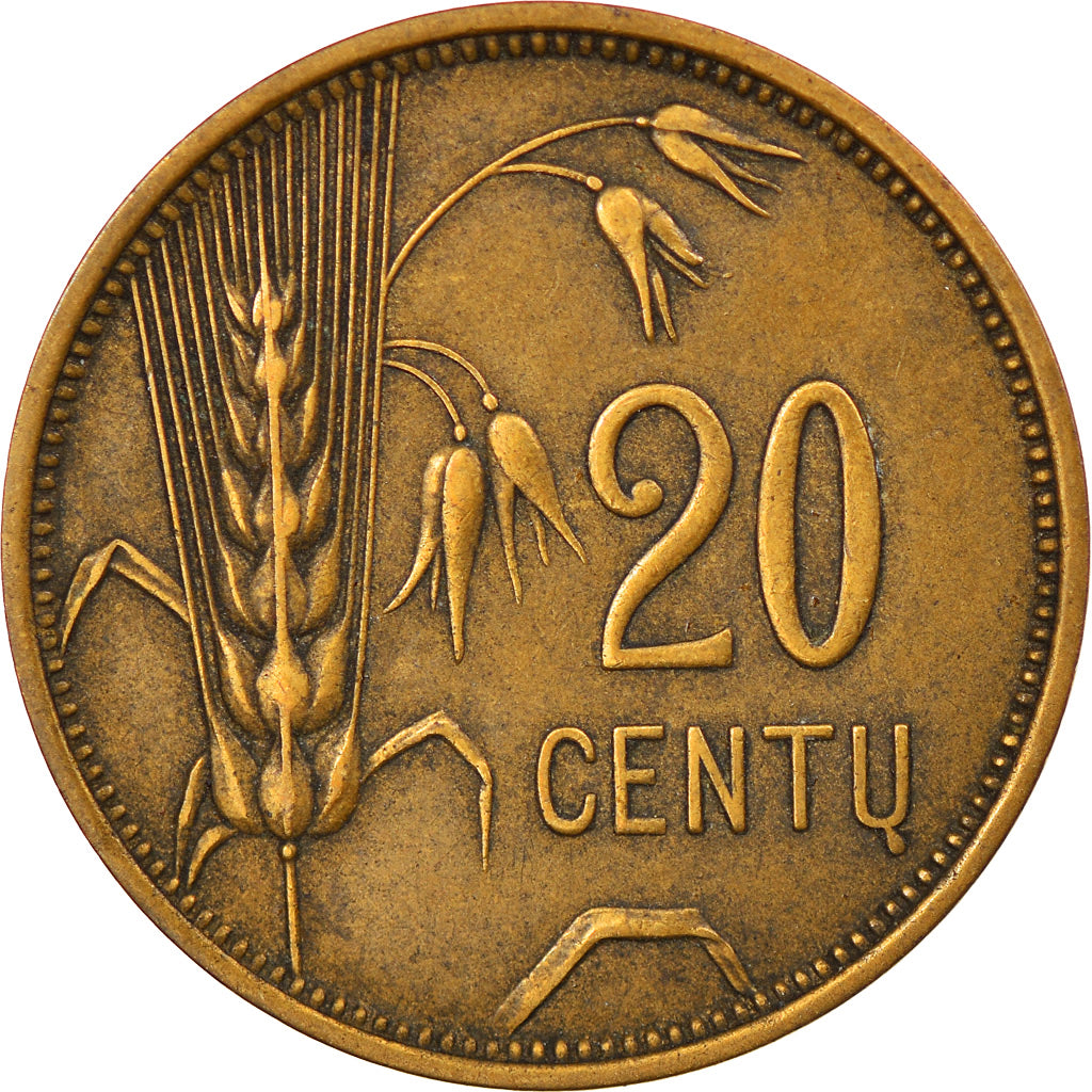 Coin, Lithuania, 20 Centu, 1925, King's Norton, EF(40-45), Aluminum-Bronze
