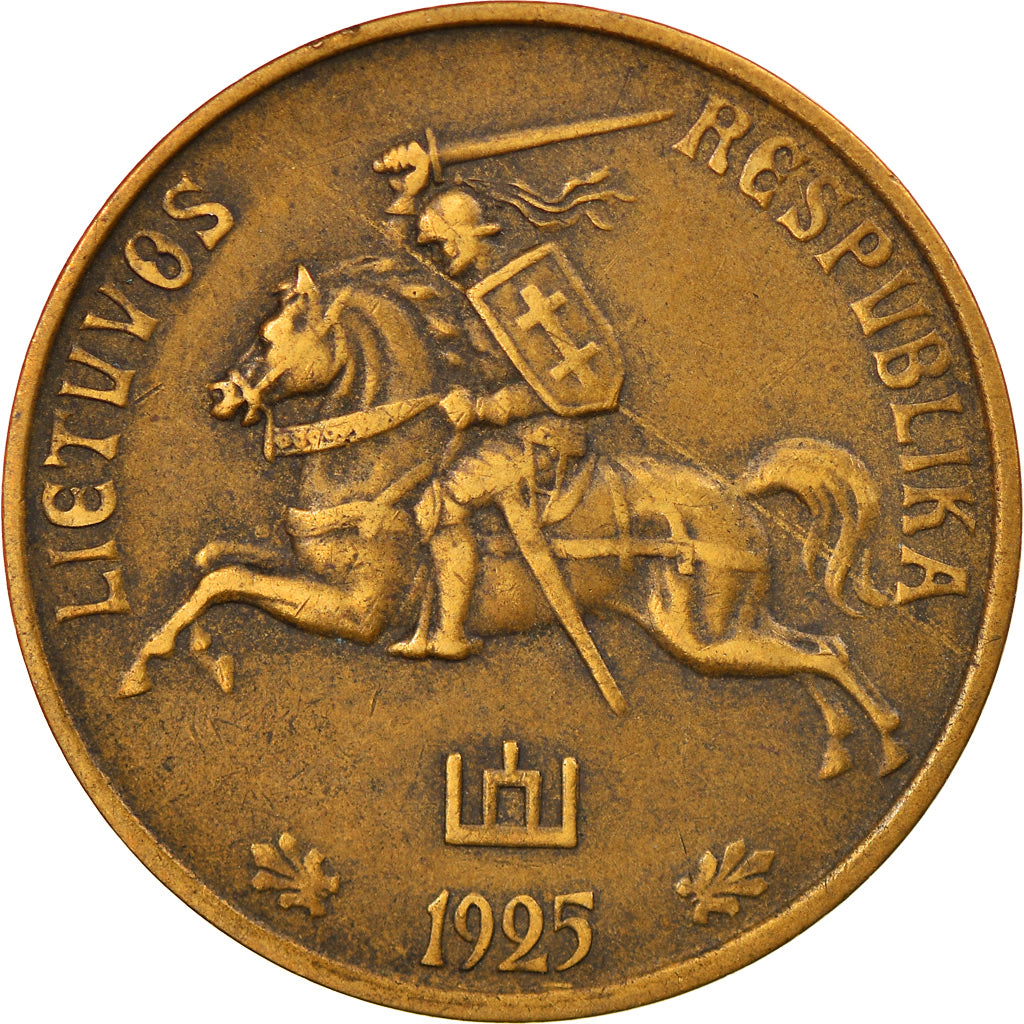 Coin, Lithuania, 50 Centu, 1925, King's Norton, EF(40-45), Aluminum-Bronze